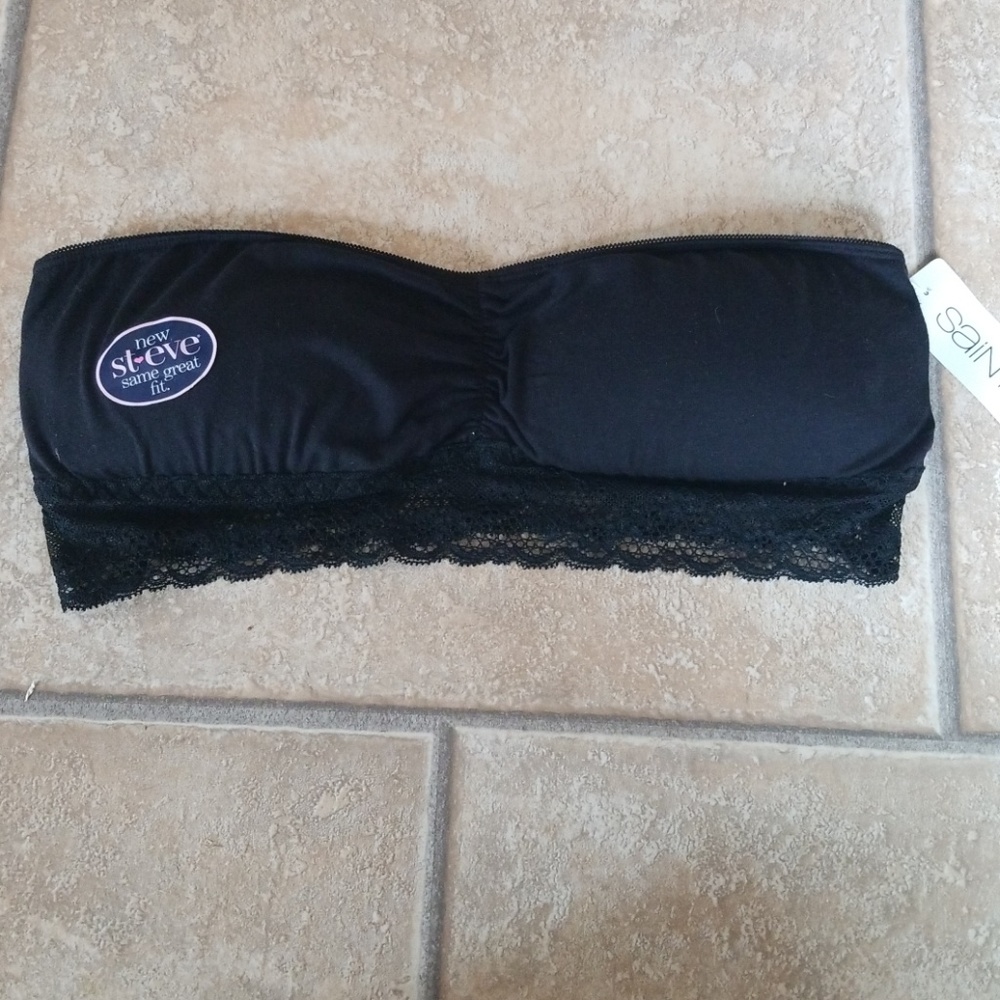Black and lace bandeau lg/xl NWT